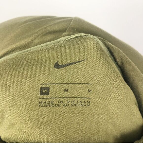 NIKE | Dark Olive Green Sherpa Pullover Hoodie Thermafit Women’s Size Medium - Picture 9 of 11